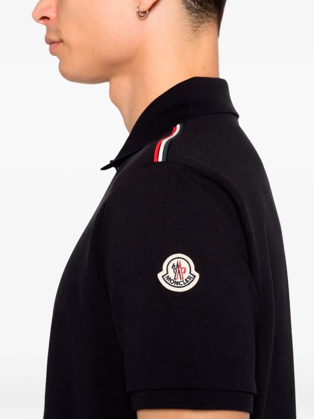 Moncler Short Sleeve Polo Size US L / EU 52-54 / 3 - 4 Thumbnail