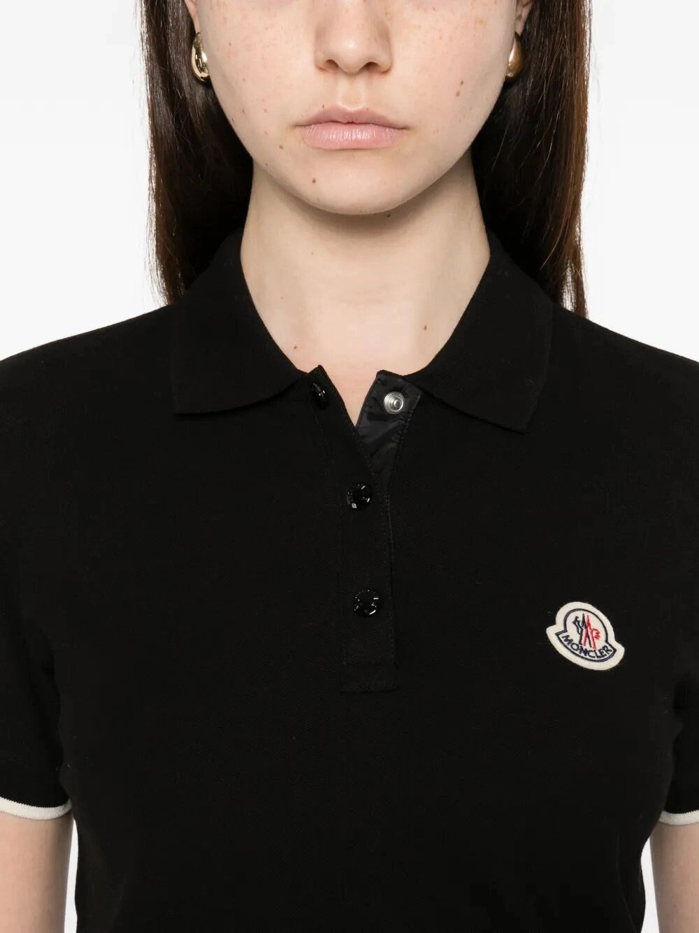 Moncler Short Sleeve Polo Size L / US 10 / IT 46 - 4 Thumbnail