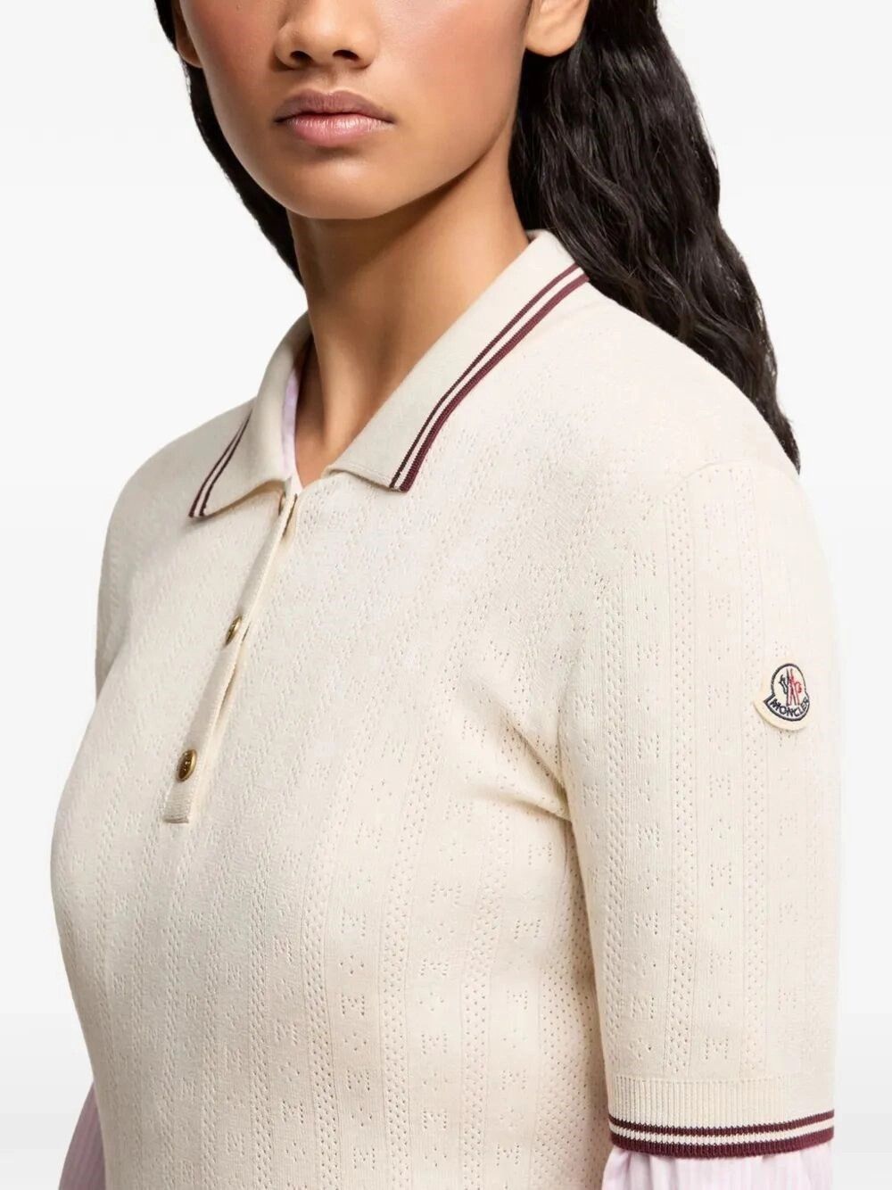 Moncler Short Sleeve Polo Size L / US 10 / IT 46 - 6 Thumbnail