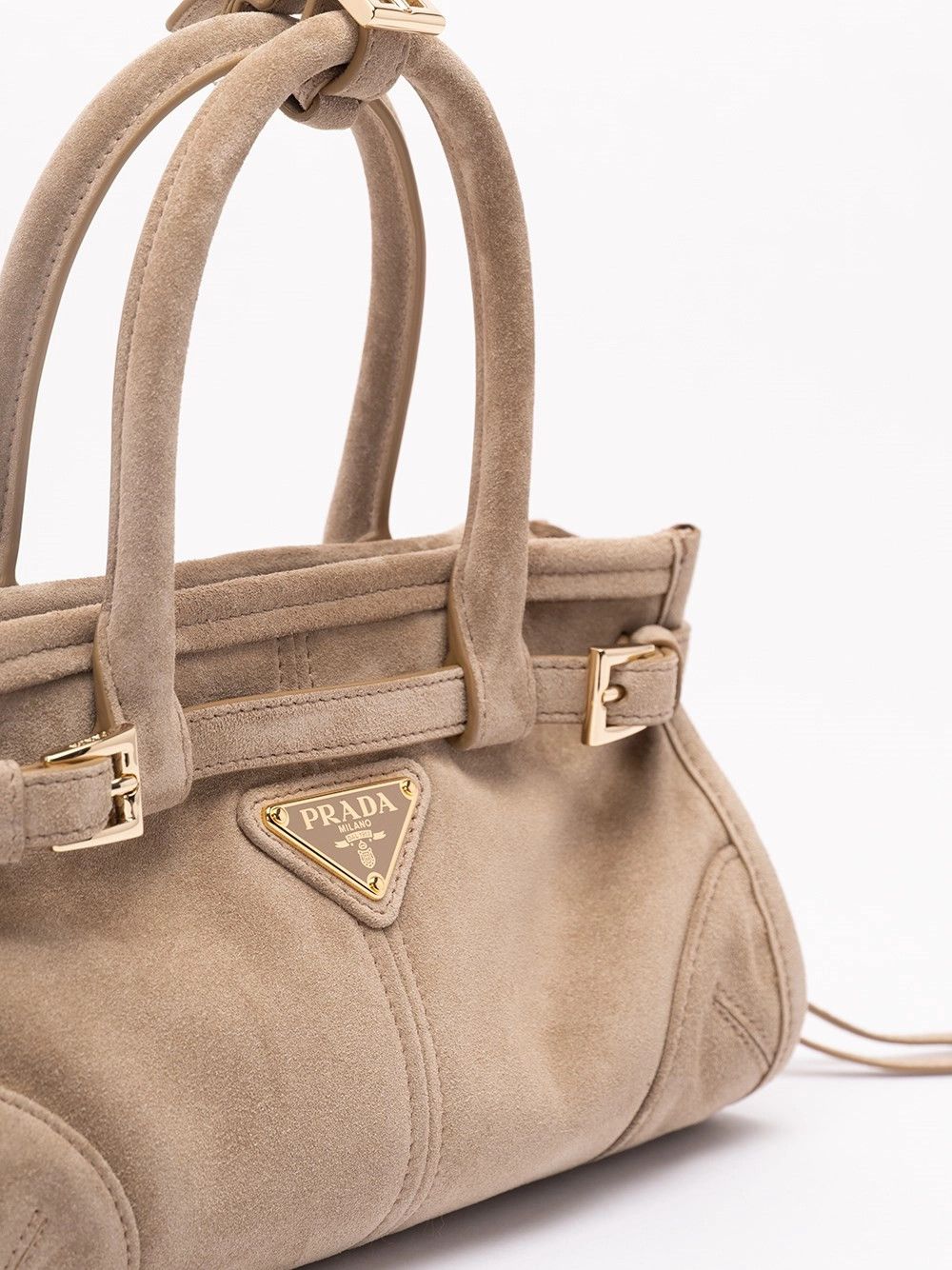 Prada `Prada Bonnie` Mini Suede Handbag Size ONE SIZE - 4 Thumbnail