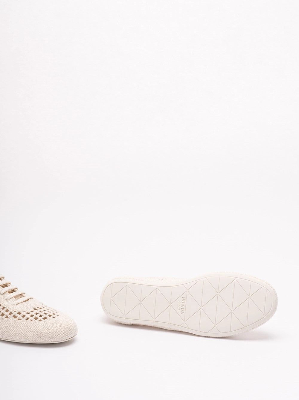 Prada Cotton Crochet Sneakers Size US 7 / IT 37 - 4 Thumbnail