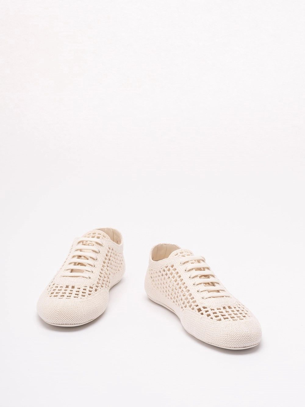 Prada Cotton Crochet Sneakers Size US 7 / IT 37 - 2 Thumbnail