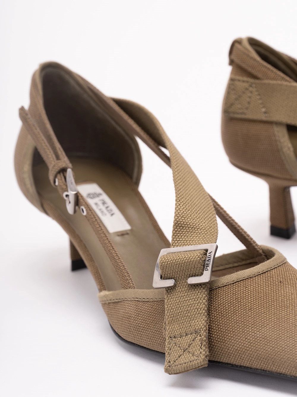 Prada Cotton Pumps Size US 7 / IT 37 - 5 Thumbnail