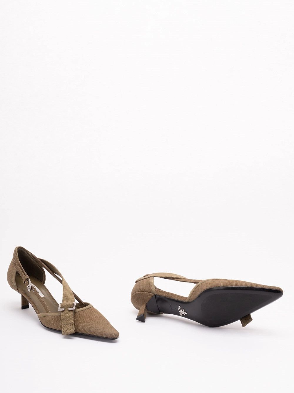 Prada Cotton Pumps Size US 7 / IT 37 - 4 Thumbnail