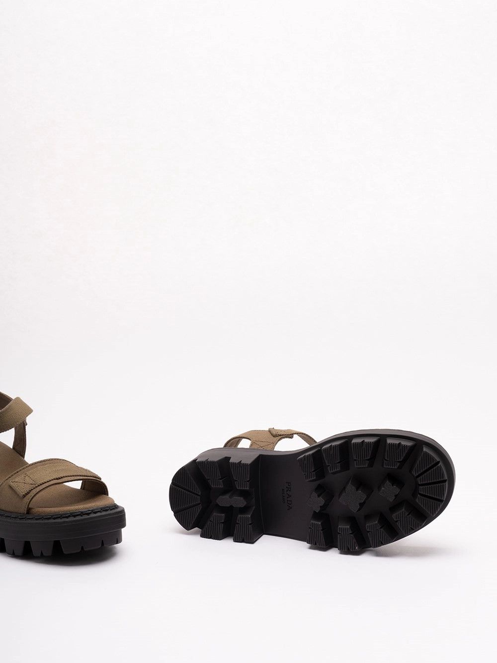 Prada Cotton Sandals Size US 7 / IT 37 - 4 Thumbnail