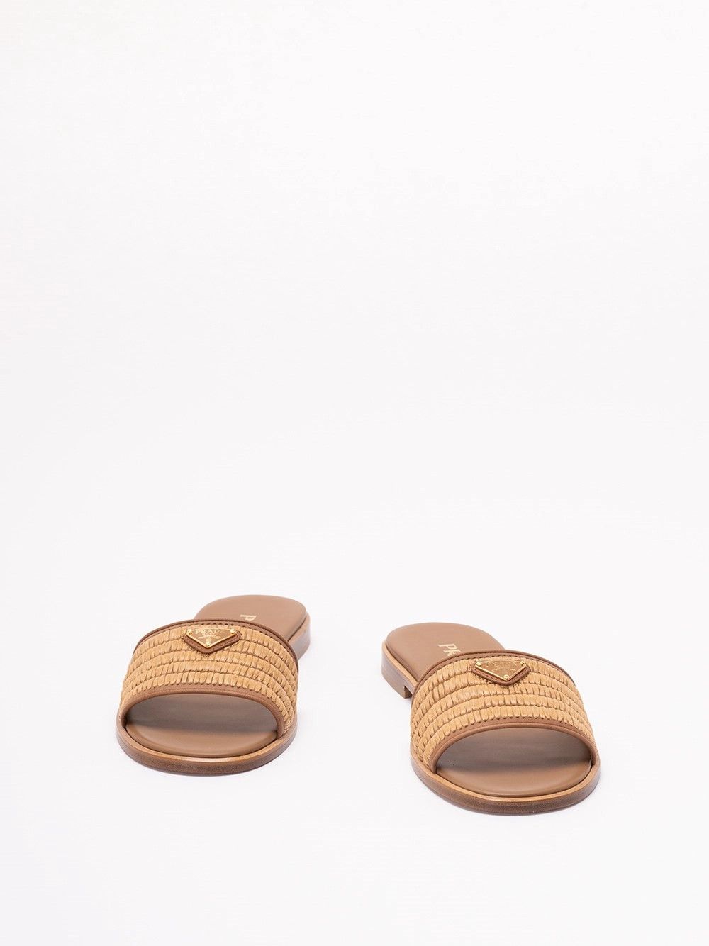 Prada Leather Slides with Crochet Details Size US 6 / IT 36 - 2 Thumbnail