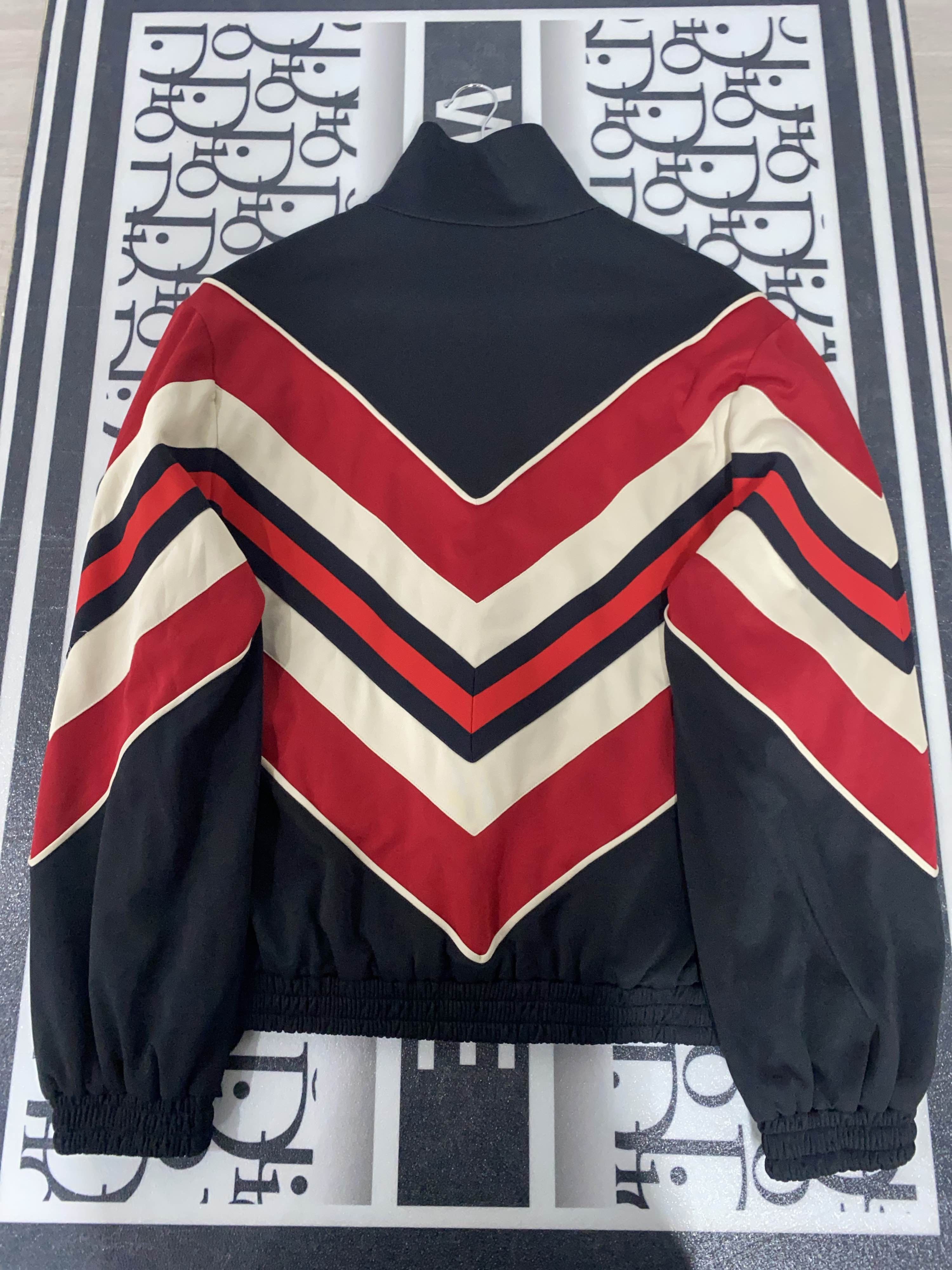 Gucci Gucci Striped Crest Track Jacket Size M Size US M / EU 48-50 / 2 - 2 Thumbnail
