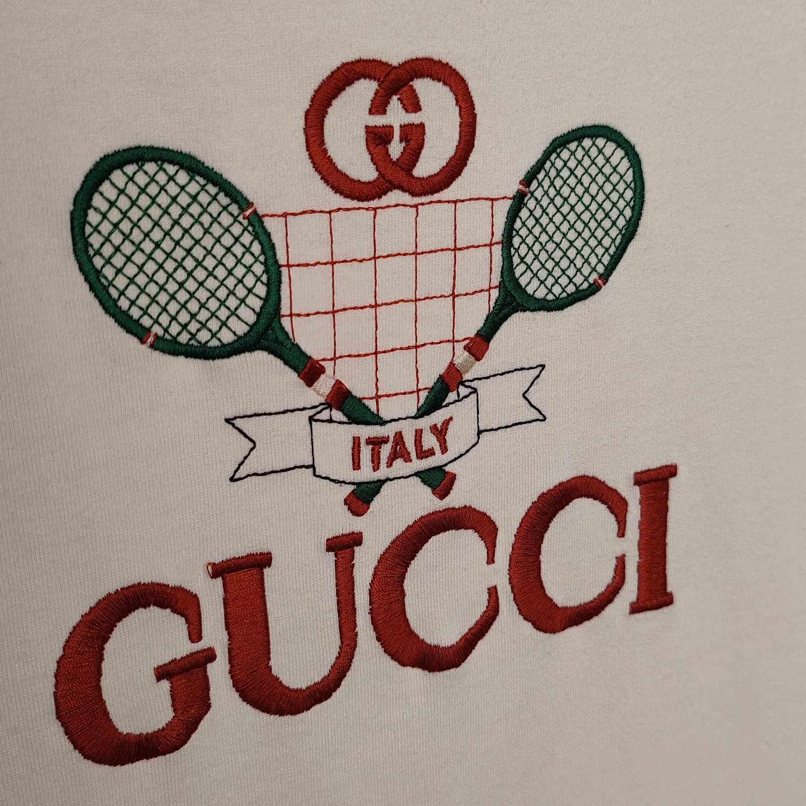 Gucci Gucci Tennis Logo Embroidered T-Shirt Size XS Size US XS / EU 42 / 0 - 6 Thumbnail