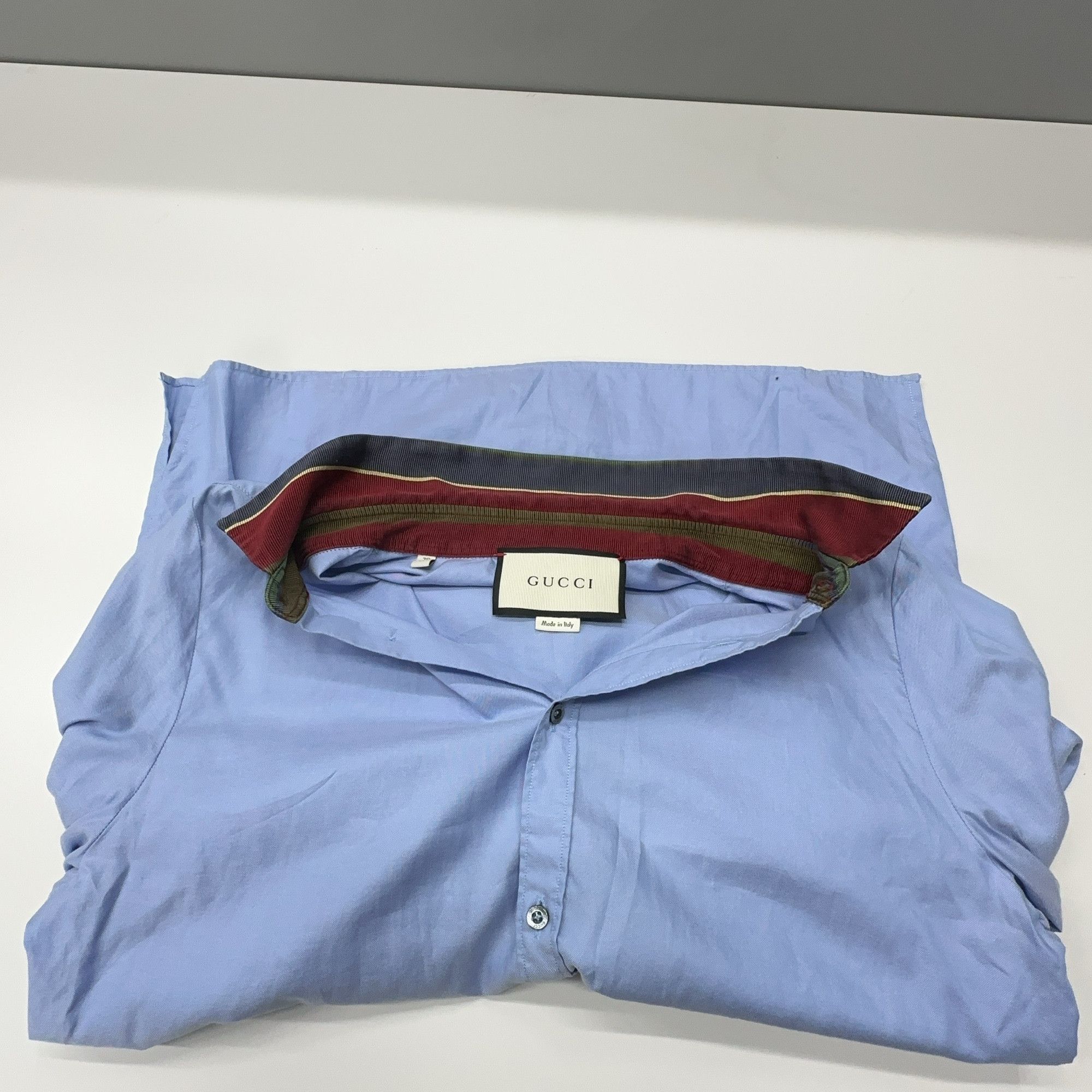 Gucci Gucci Contrasting Collar Button Up Shirt Size M Size US M / EU 48-50 / 2 - 5 Thumbnail