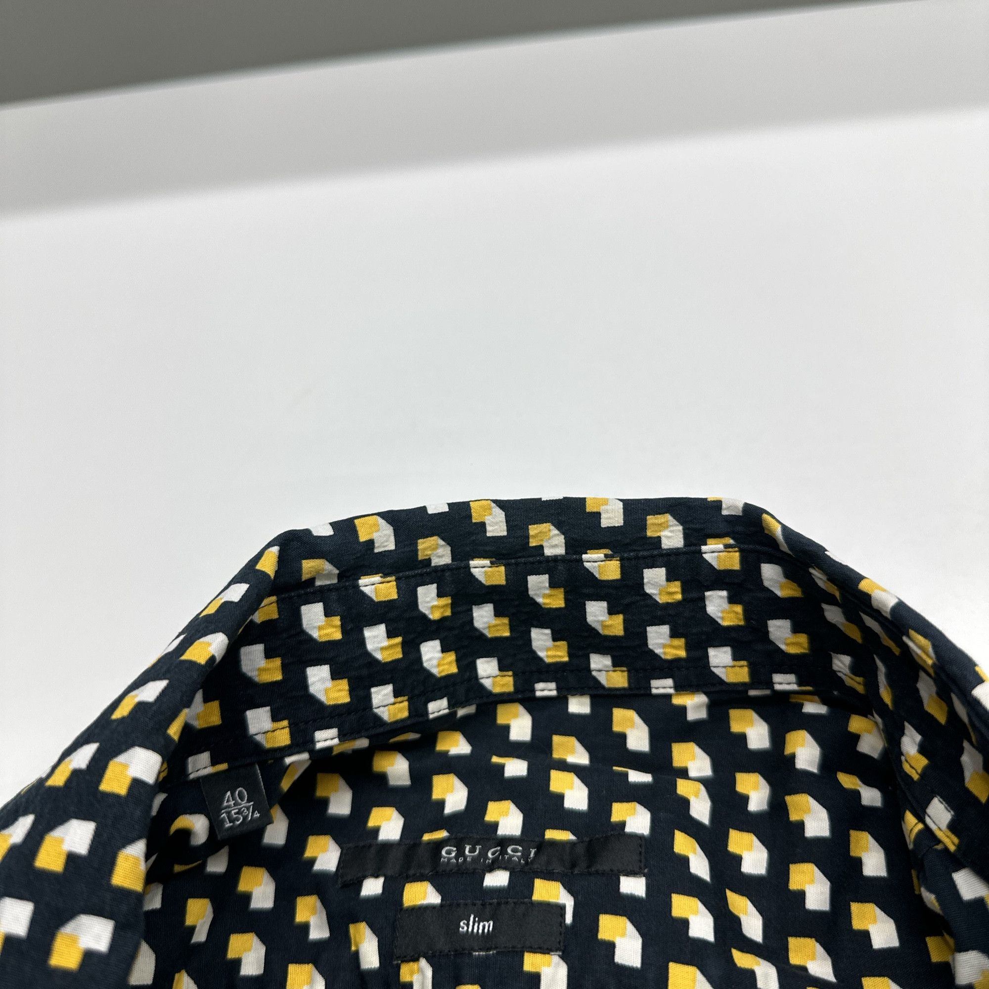 Gucci Gucci Geometric Print Shirt Size M Size US XXS / EU 40 - 3 Thumbnail