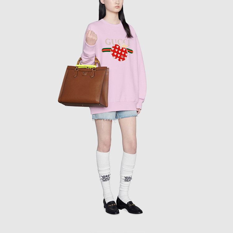 Gucci Gucci Heart Apple Sweatshirt Pink Size XS Size XS / US 0-2 / IT 36-38 - 9 Thumbnail