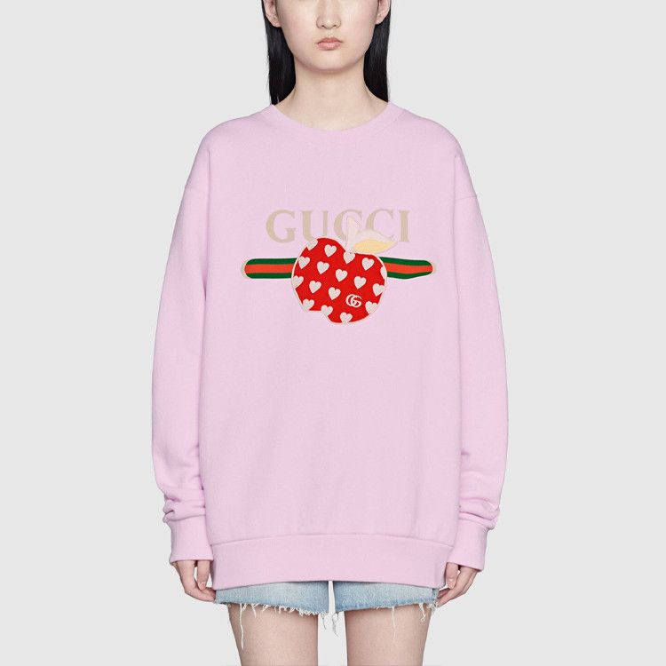 Gucci Gucci Heart Apple Sweatshirt Pink Size XS Size XS / US 0-2 / IT 36-38 - 7 Thumbnail