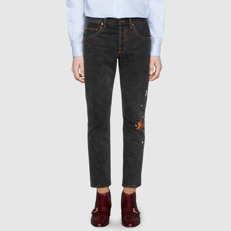 Gucci Gucci Embroidered Jeans US 30 Size US 30 / EU 46 - 14 Thumbnail