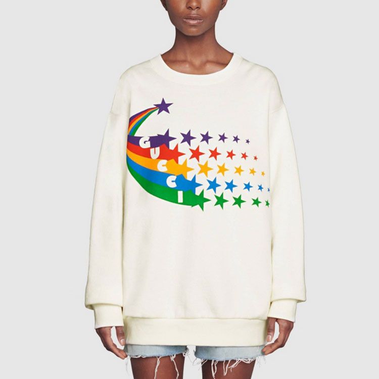 Gucci Gucci Star Logo Sweatshirt Size S Size S / US 4 / IT 40 - 6 Thumbnail