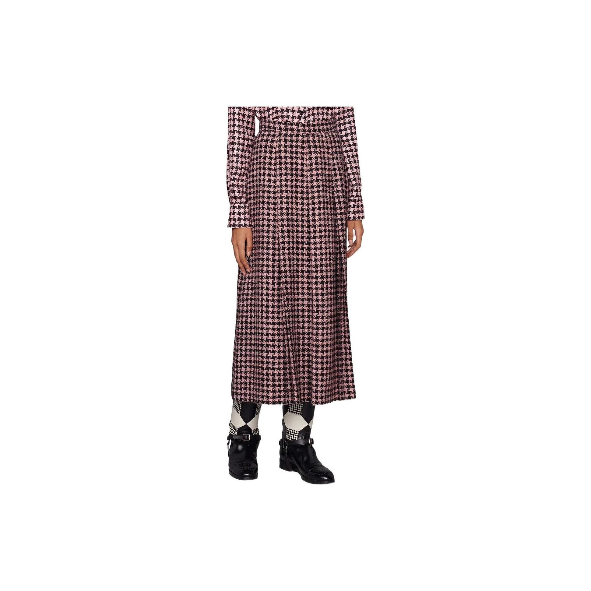Gucci Gucci Houndstooth Midi Skirt Size 40 Size 27" / US 4 / IT 40 - 20 Thumbnail
