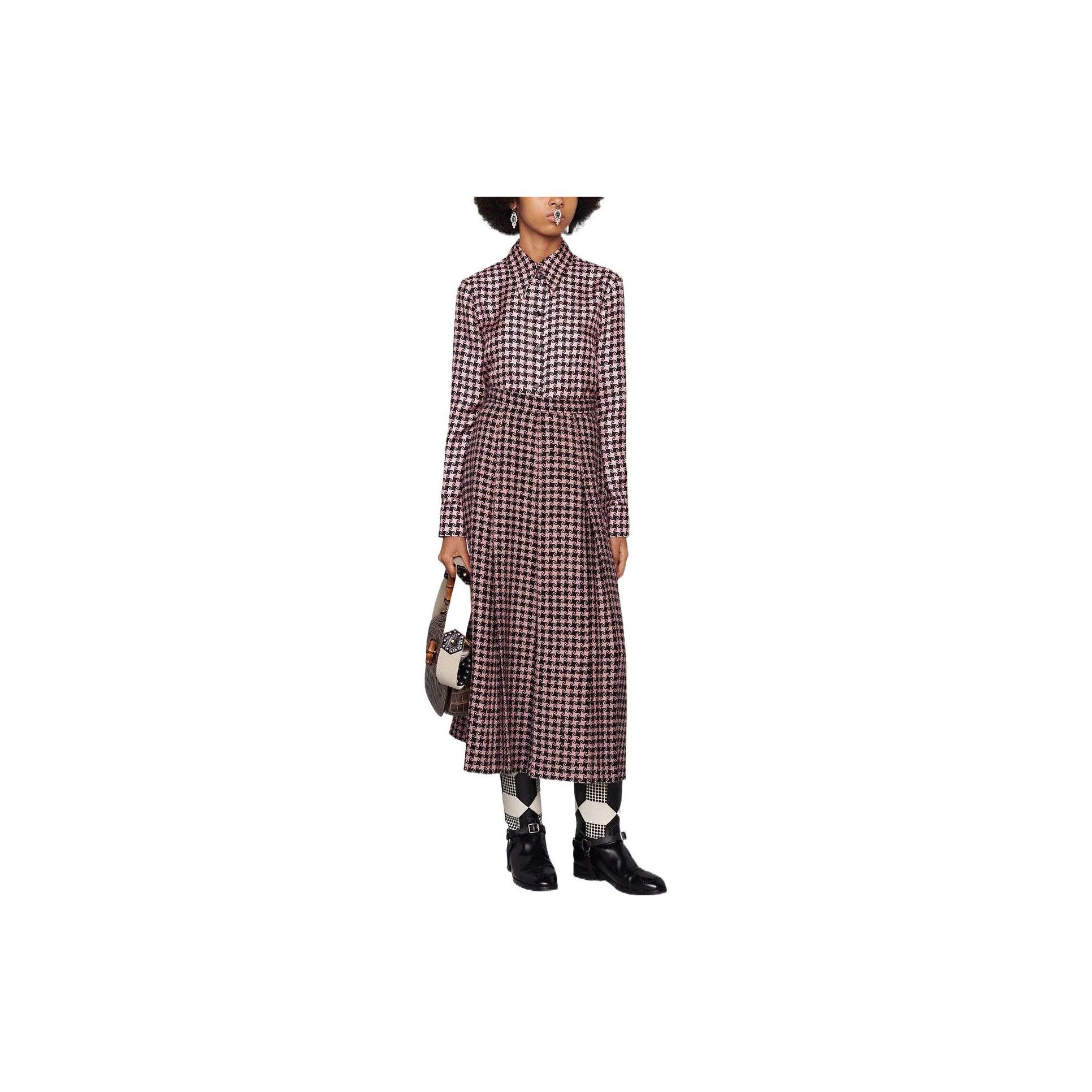 Gucci Gucci Houndstooth Midi Skirt Size 40 Size 27" / US 4 / IT 40 - 19 Thumbnail