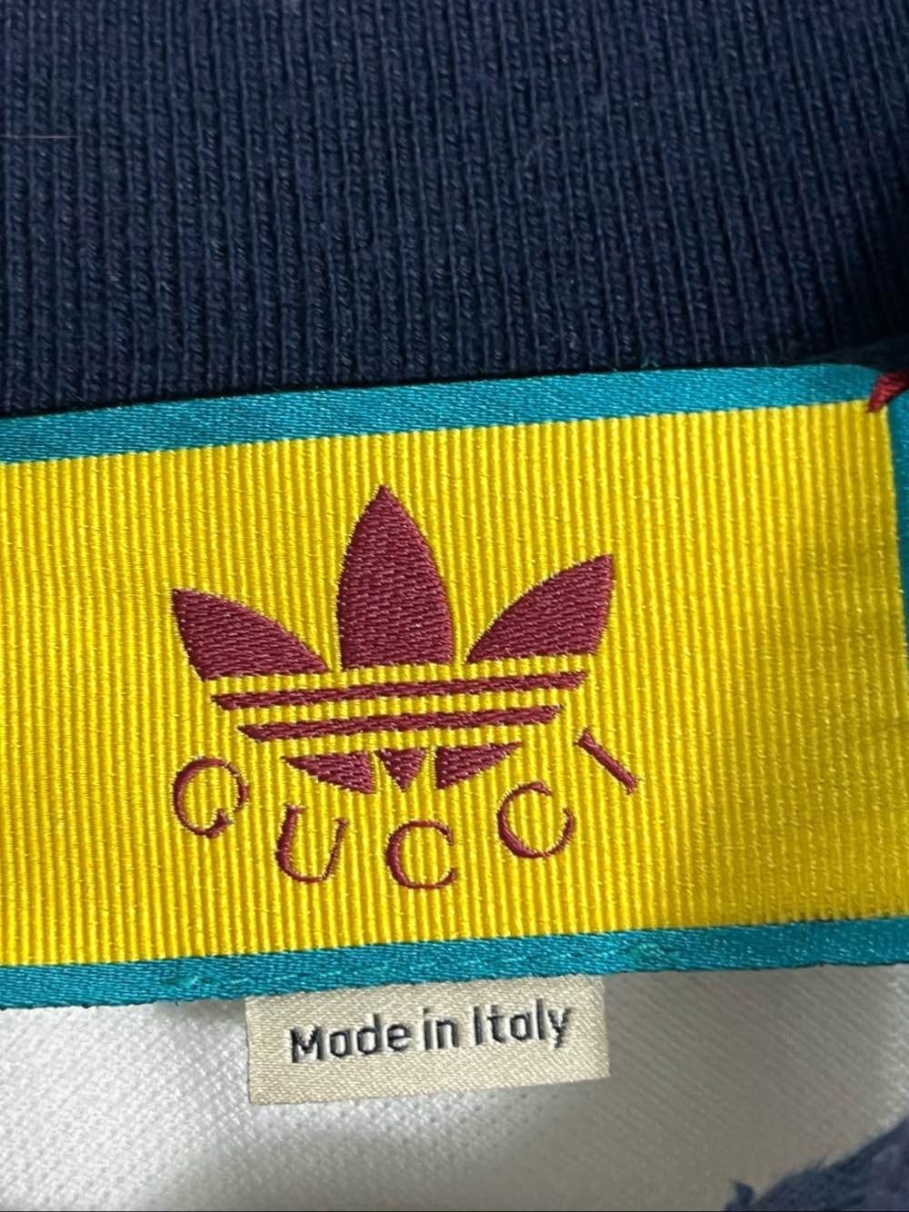 Gucci Gucci x adidas Embroidered Logo Long Sleeve Polo Size S Size US S / EU 44-46 / 1 - 3 Thumbnail