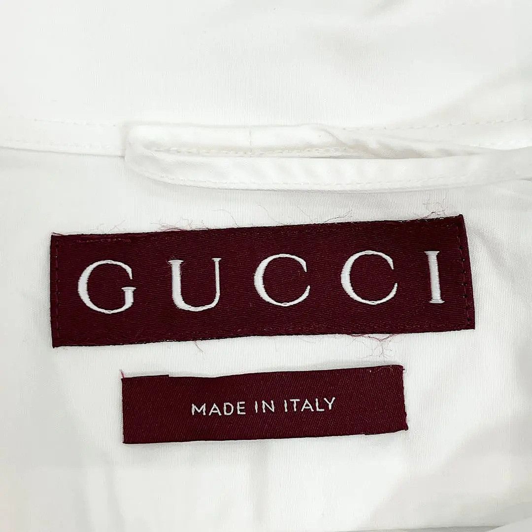 Gucci Gucci Logo Collar Button Up Shirt Size 38 Size XS / US 0-2 / IT 36-38 - 3 Thumbnail