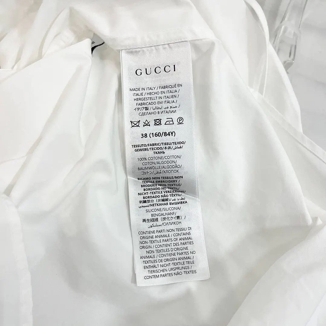 Gucci Gucci Logo Collar Button Up Shirt Size 38 Size XS / US 0-2 / IT 36-38 - 5 Thumbnail