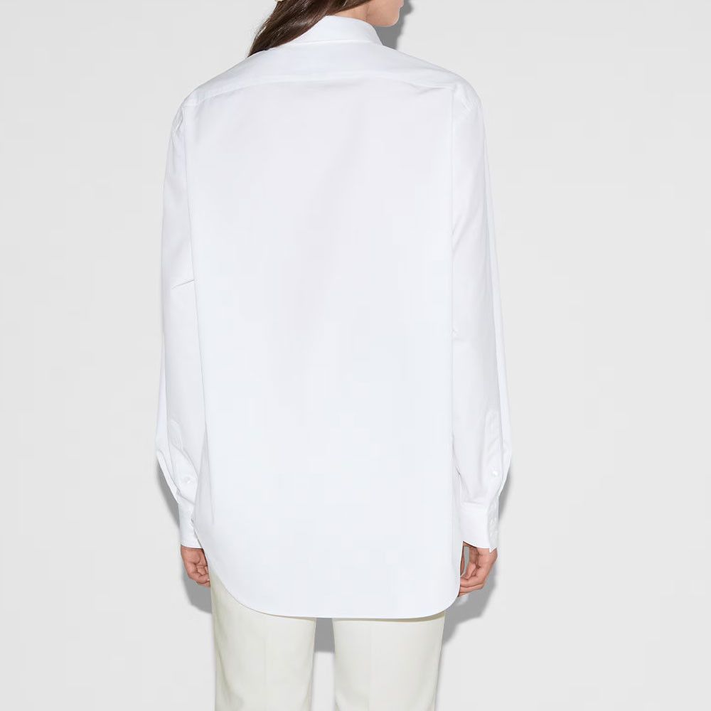 Gucci Gucci Logo Collar Button Up Shirt Size 38 Size XS / US 0-2 / IT 36-38 - 8 Thumbnail