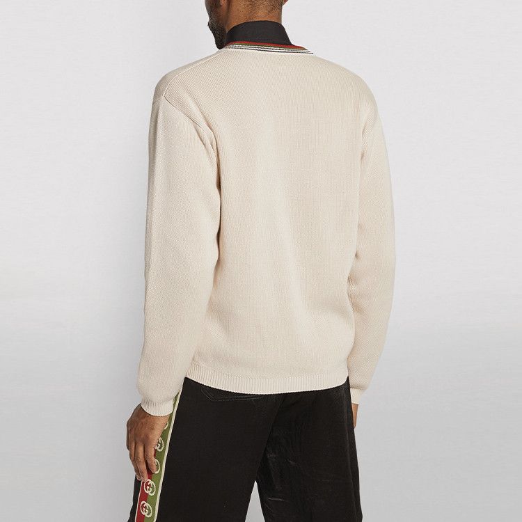 Gucci Gucci Web Trim Knit Cardigan Size M Size US M / EU 48-50 / 2 - 9 Thumbnail