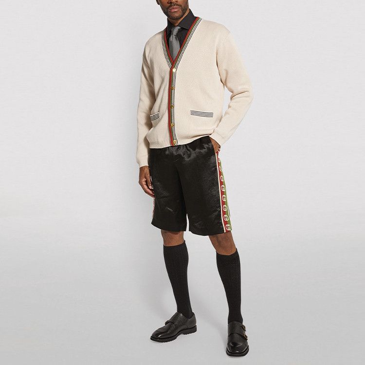 Gucci Gucci Web Trim Knit Cardigan Size M Size US M / EU 48-50 / 2 - 7 Thumbnail