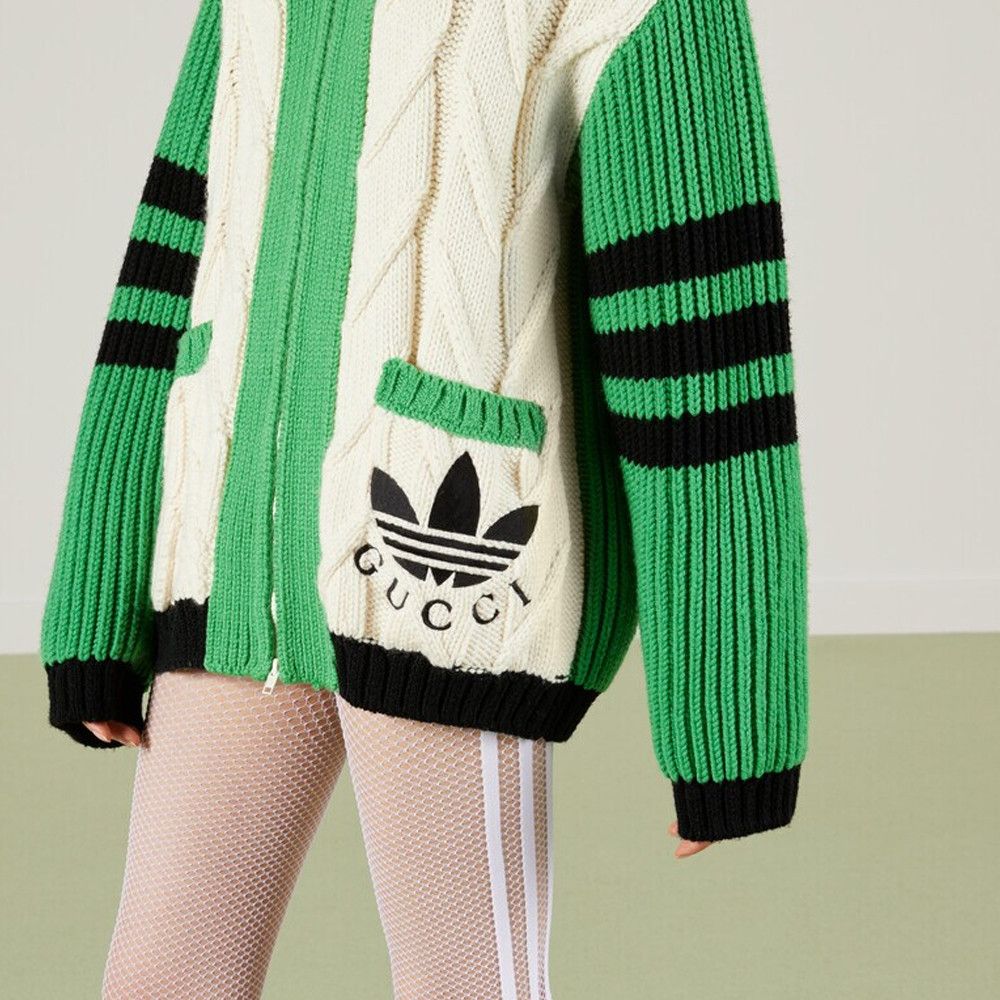 Gucci Gucci x adidas Trefoil Zip Cardigan Size S Size S / US 4 / IT 40 - 10 Thumbnail