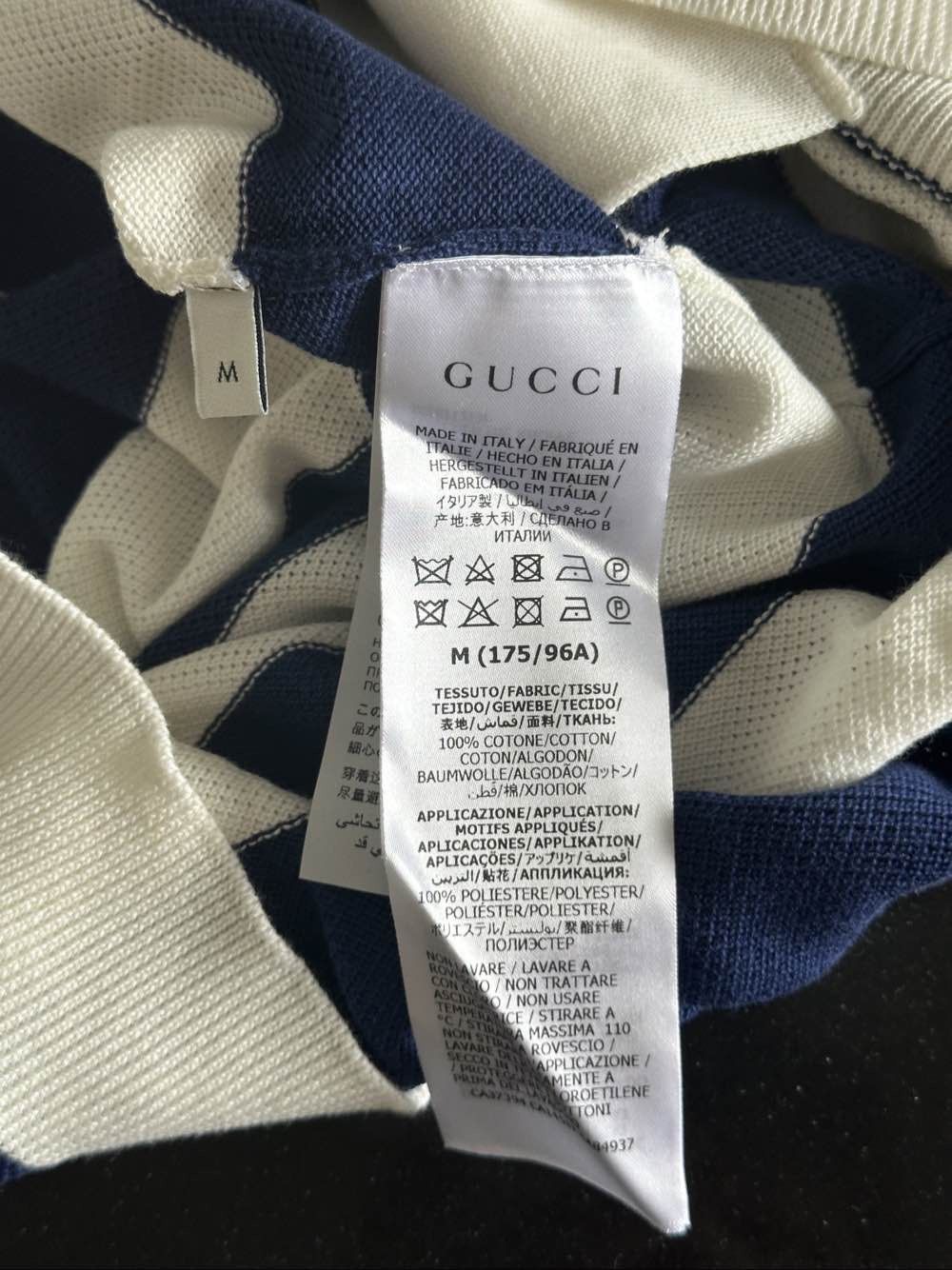 Gucci Gucci Striped V-Neck Cardigan Size M Size US M / EU 48-50 / 2 - 4 Thumbnail