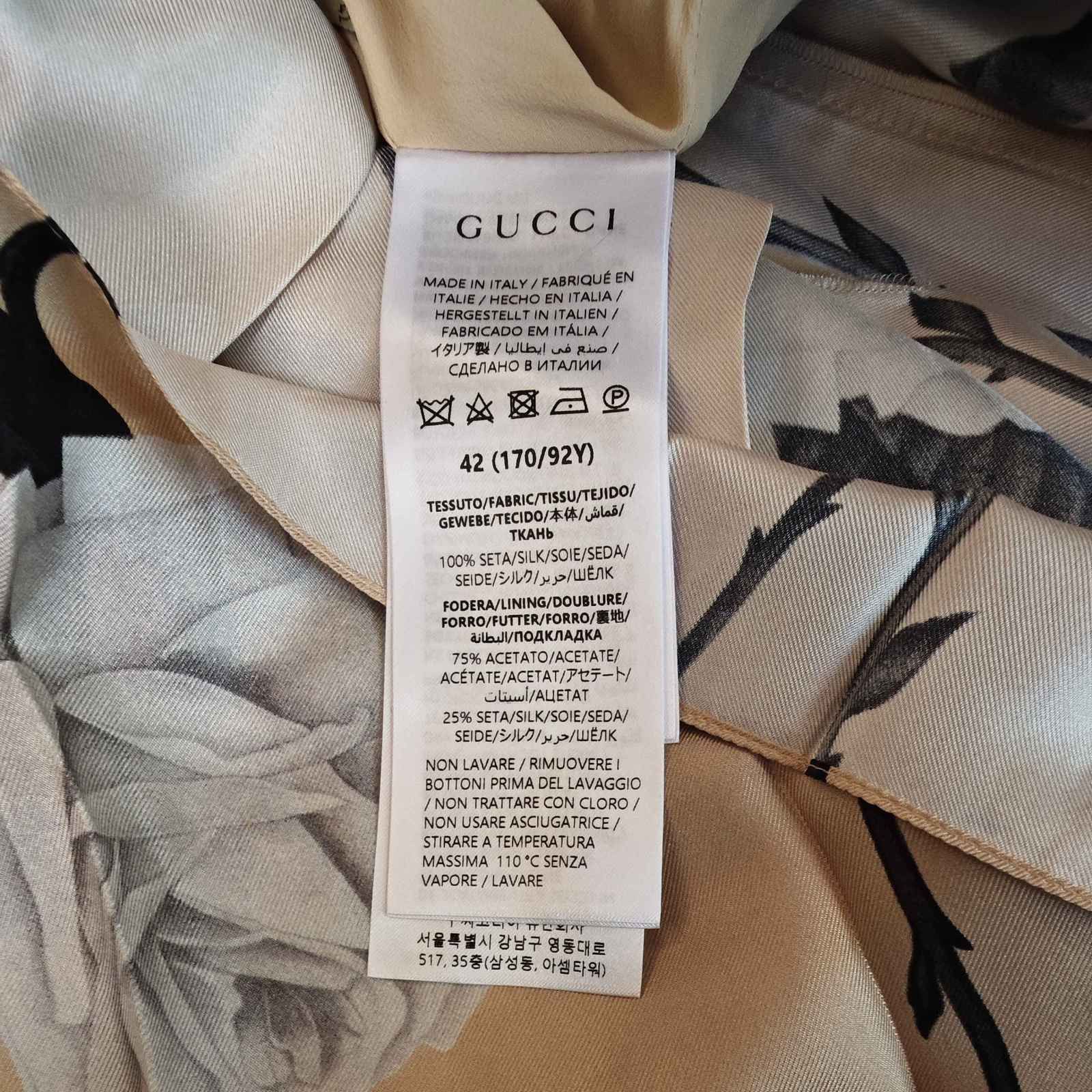 Gucci Gucci Floral Print Silk Maxi Dress Size 42 Size M / US 6-8 / IT 42-44 - 4 Thumbnail