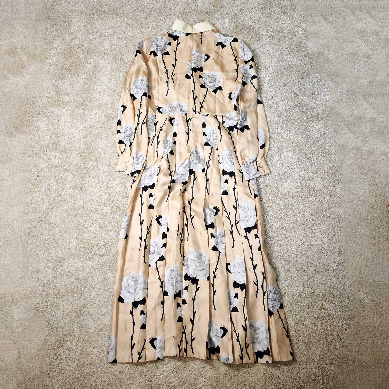 Gucci Gucci Floral Print Silk Maxi Dress Size 42 Size M / US 6-8 / IT 42-44 - 2 Thumbnail