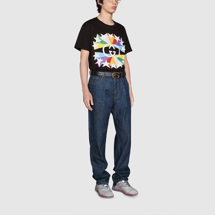 Gucci Gucci Star Logo Print T-Shirt Size S Size US S / EU 44-46 / 1 - 14 Thumbnail