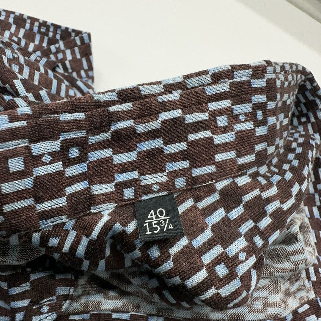 Gucci Gucci Geometric Print Short Sleeve Shirt Size M Size US XXS / EU 40 - 4 Thumbnail