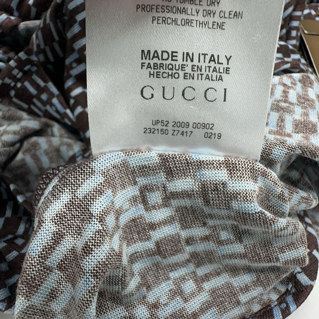 Gucci Gucci Geometric Print Short Sleeve Shirt Size M Size US XXS / EU 40 - 6 Thumbnail