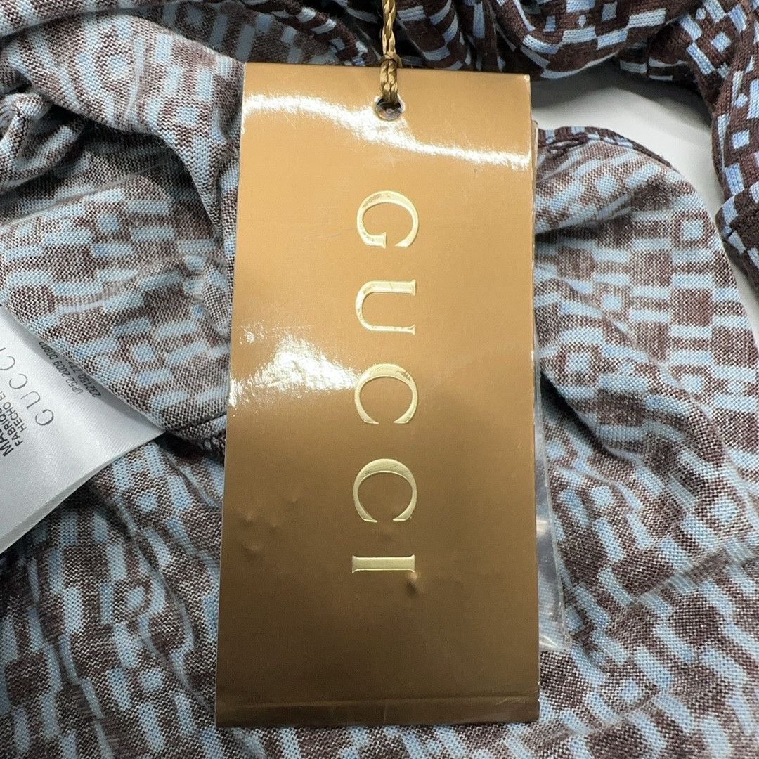 Gucci Gucci Geometric Print Short Sleeve Shirt Size M Size US XXS / EU 40 - 5 Thumbnail