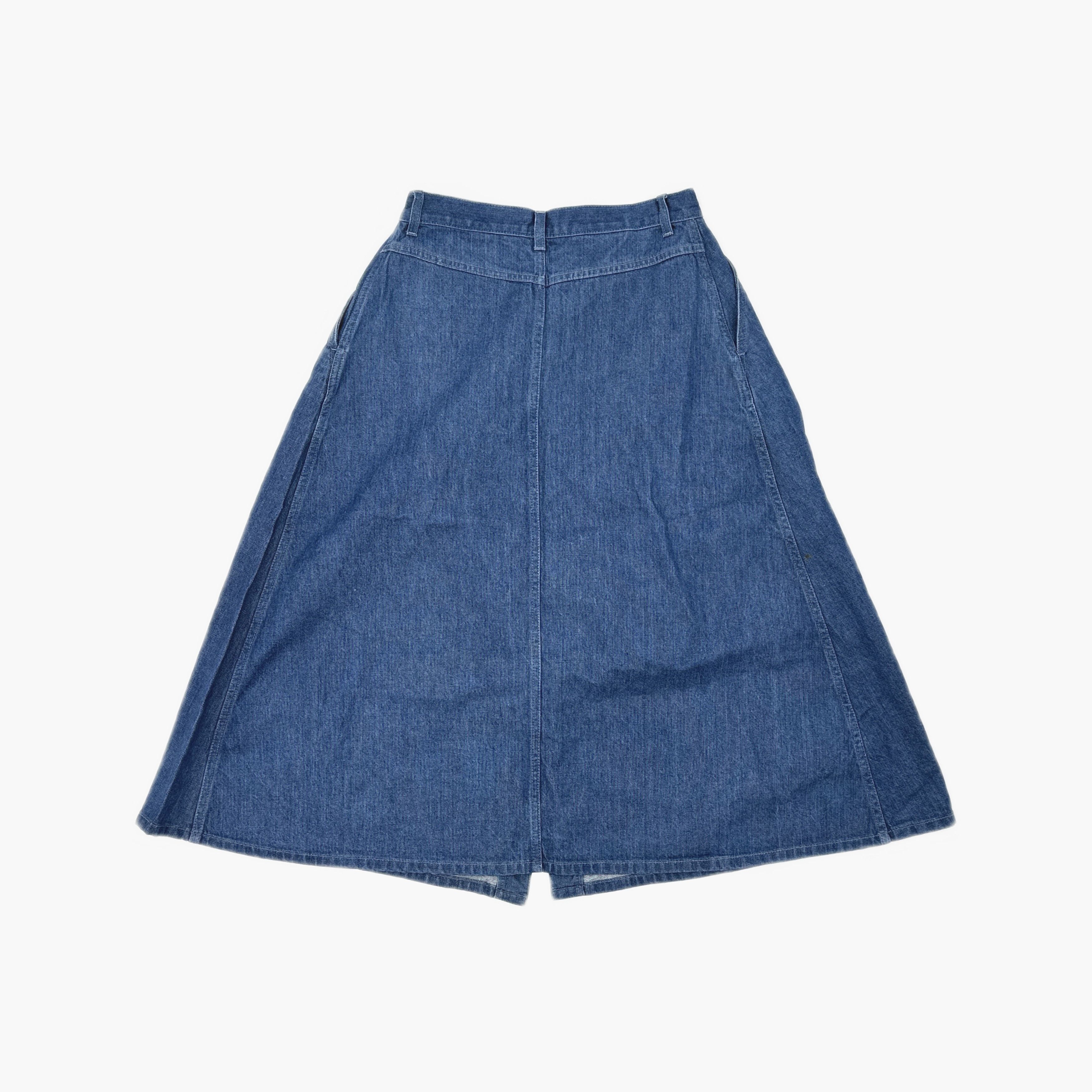Gucci Gucci Striped Logo Embroidery Denim Skirt Size 42 Size 28" / US 6 / IT 42 - 2 Thumbnail
