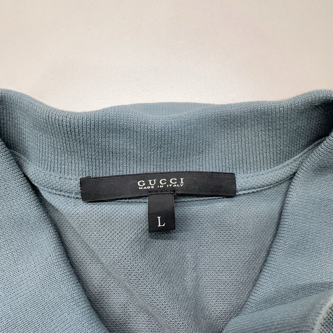 Gucci Gucci Star Logo Polo Shirt Size L Size US L / EU 52-54 / 3 - 4 Thumbnail