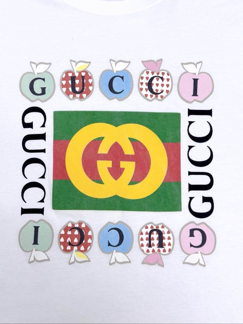 Gucci Gucci Apple Logo Graphic T-Shirt Size S Size US S / EU 44-46 / 1 - 5 Thumbnail
