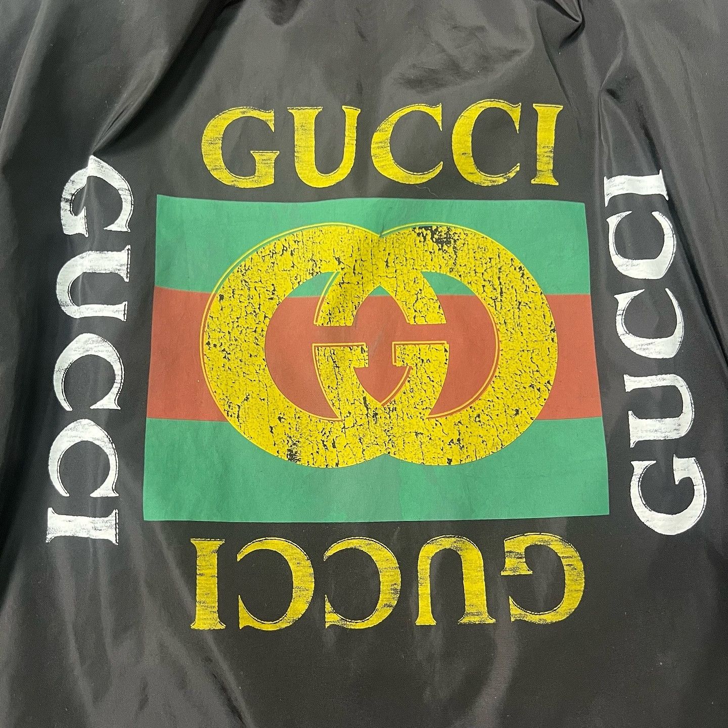 Gucci Gucci Logo Back Print Hooded Jacket Size M Size US M / EU 48-50 / 2 - 7 Thumbnail