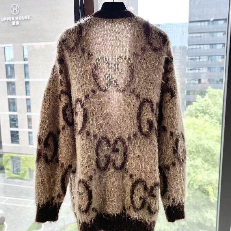 Gucci Gucci GG Logo Mohair Cardigan Size S Size S / US 4 / IT 40 - 2 Thumbnail