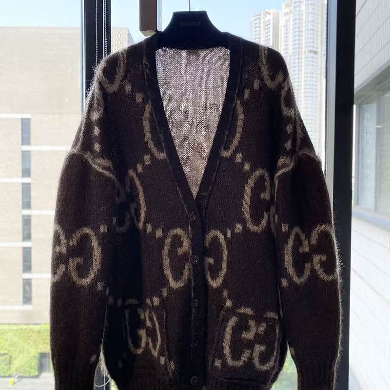 Gucci Gucci GG Logo Mohair Cardigan Size S Size S / US 4 / IT 40 - 3 Thumbnail