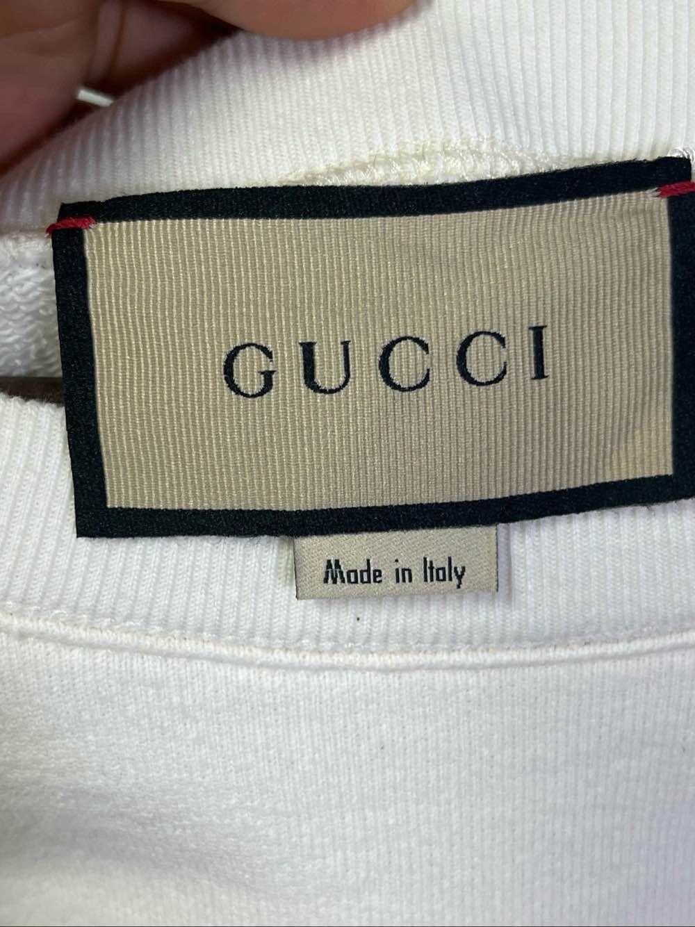 Gucci Gucci Logo Cotton Sweatshirt Size M Size US M / EU 48-50 / 2 - 3 Thumbnail