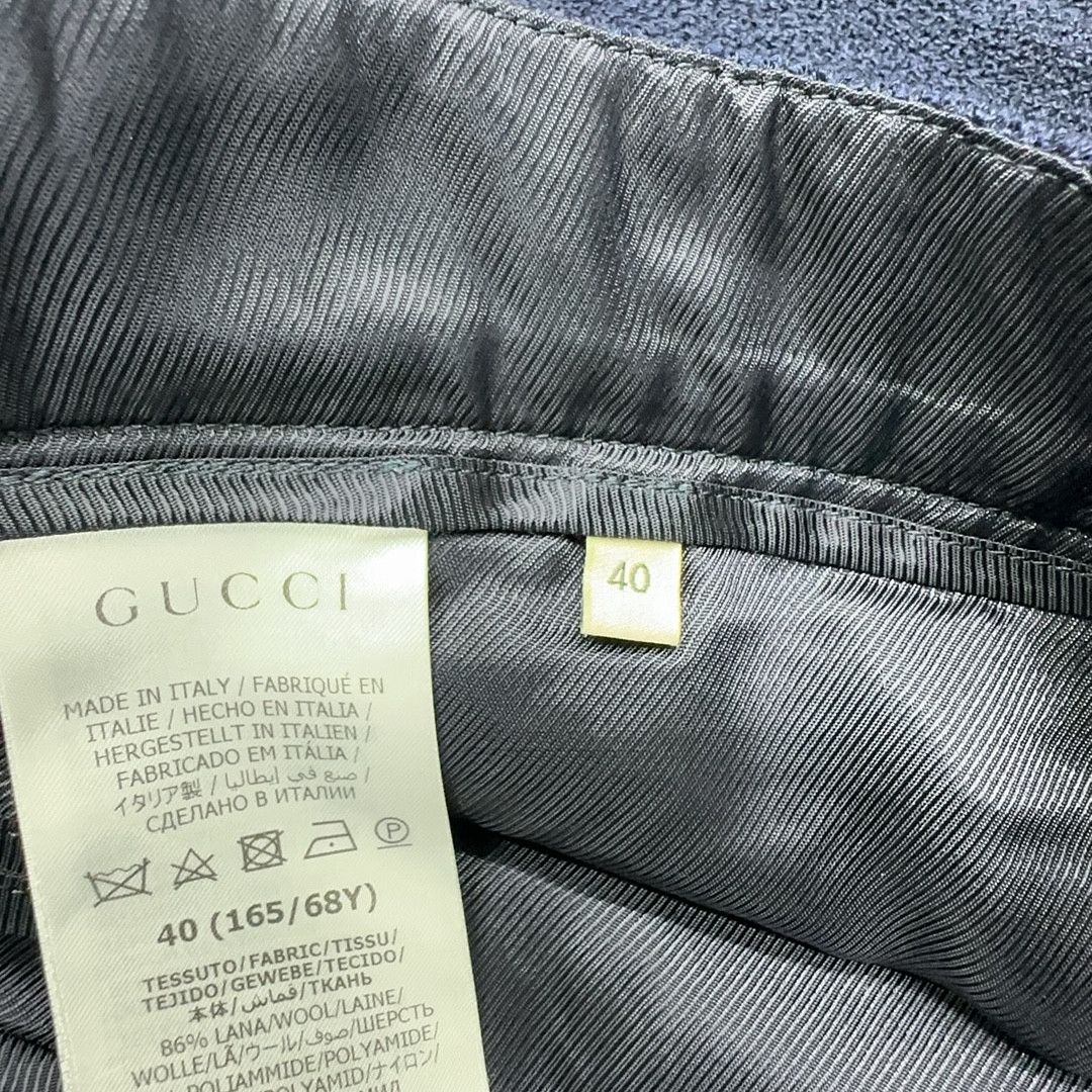 Gucci Gucci Interlocking G Wool Mini Skirt Size 40 Size 27" / US 4 / IT 40 - 4 Thumbnail