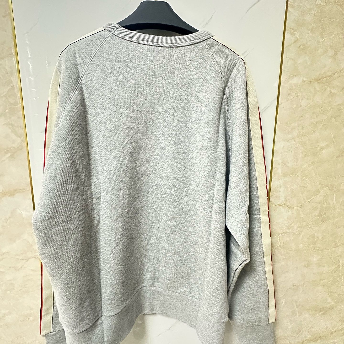 Gucci Gucci Side Stripe Logo Sweatshirt Gray Size L Size US L / EU 52-54 / 3 - 2 Thumbnail
