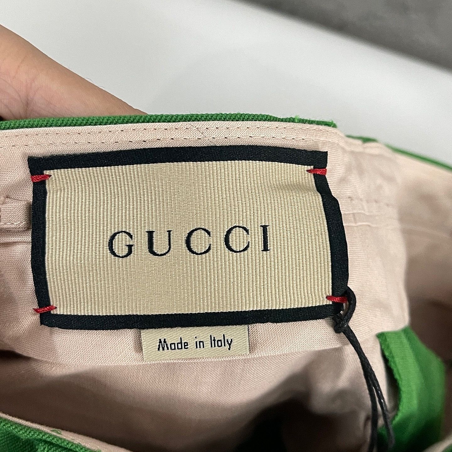 Gucci Gucci Green Wool Blend Trousers Size 36 Size 25" / US 0 / IT 36 - 3 Thumbnail