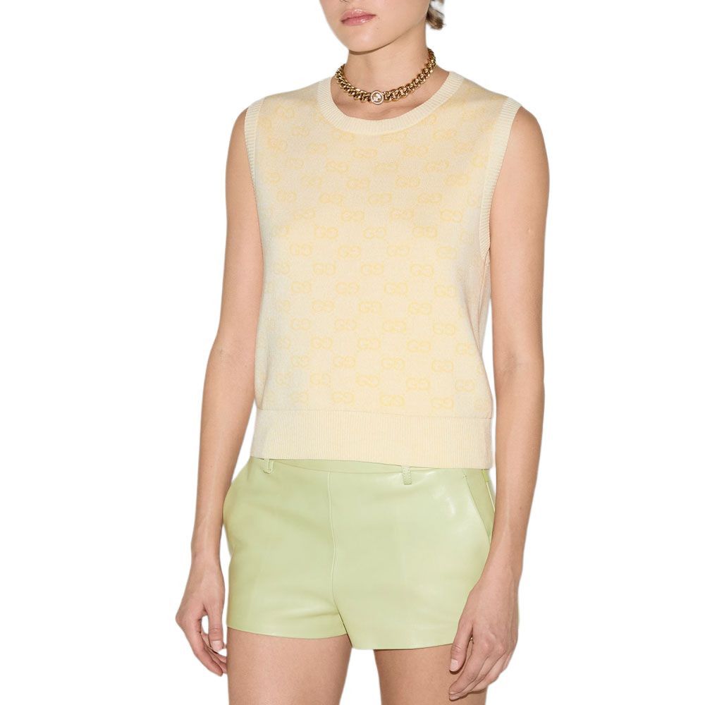 Gucci Gucci GG Monogram Knit Tank Top Size XS Size XS / US 0-2 / IT 36-38 - 8 Thumbnail