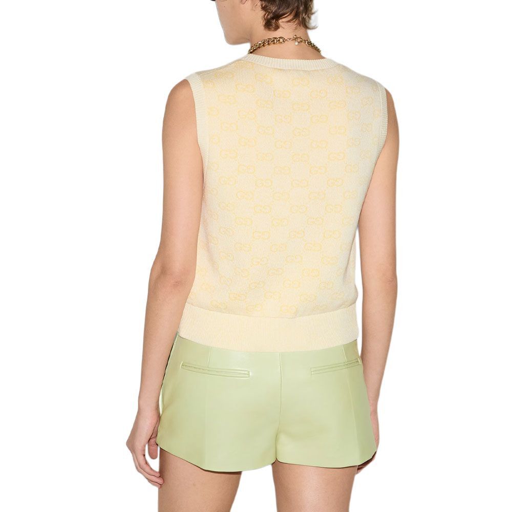 Gucci Gucci GG Monogram Knit Tank Top Size XS Size XS / US 0-2 / IT 36-38 - 9 Thumbnail