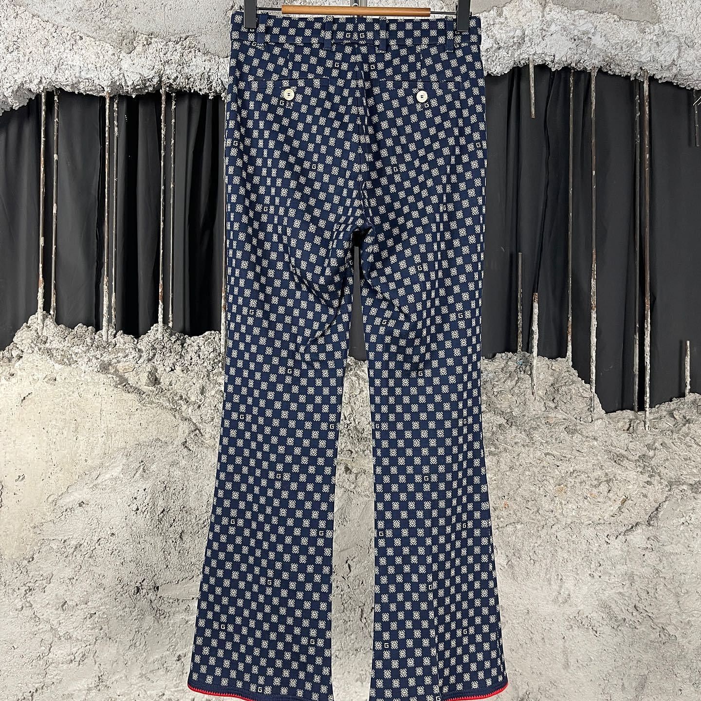 Gucci Gucci Monogram Flare Pants Size 36 Size 25" / US 0 / IT 36 - 2 Thumbnail
