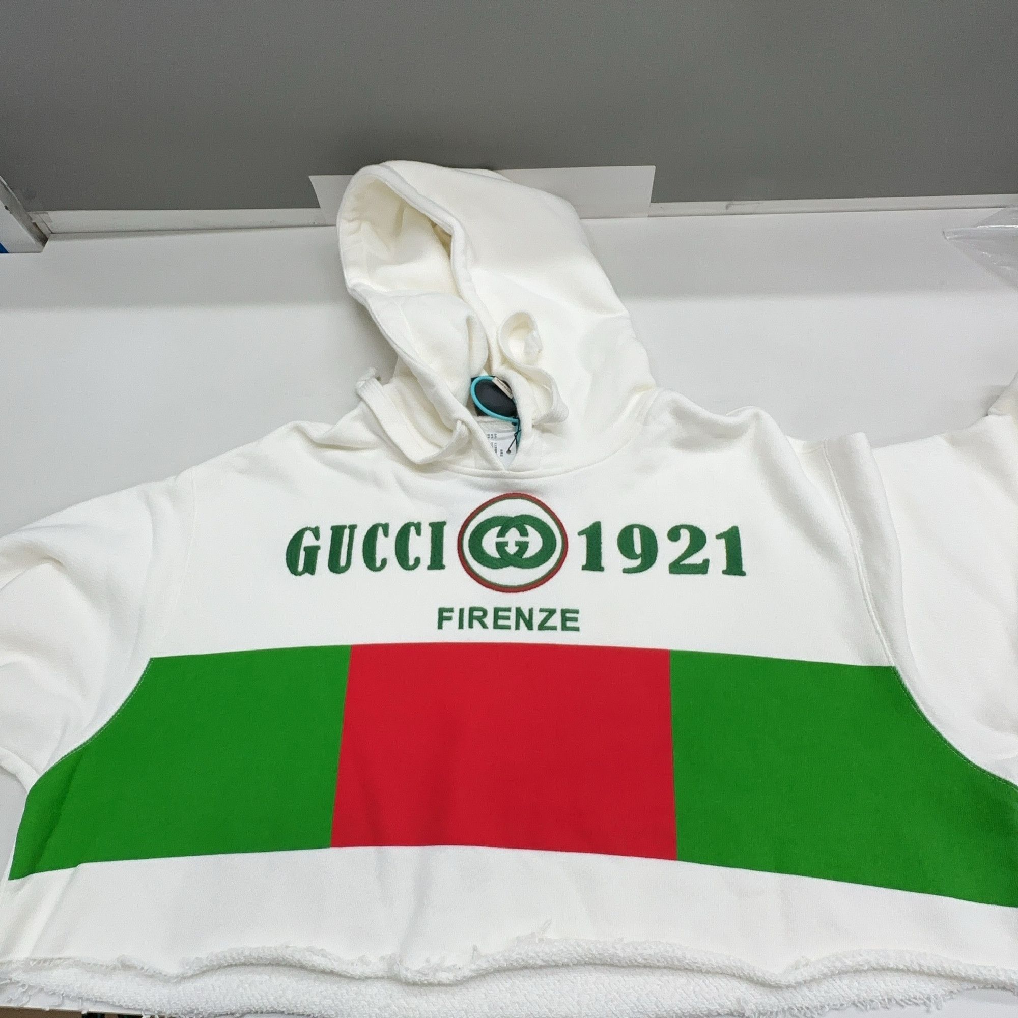 Gucci Gucci 1921 Firenze Logo Hoodie Size XL Size XL / US 12-14 / IT 48-50 - 8 Thumbnail