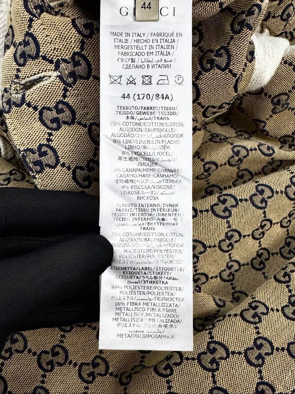 Gucci Gucci GG Monogram Denim Jacket Size S Size US S / EU 44-46 / 1 - 4 Thumbnail