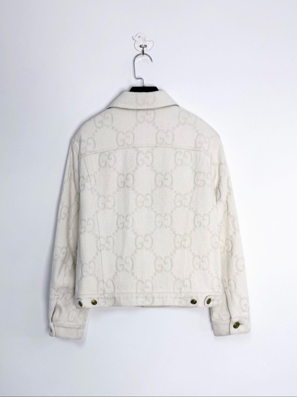 Gucci Gucci GG Monogram Denim Jacket Size S Size US S / EU 44-46 / 1 - 2 Thumbnail